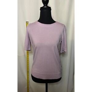Talbots‎ Petites Lavender Purple Knit Short Sleeve Top Women's Size SP